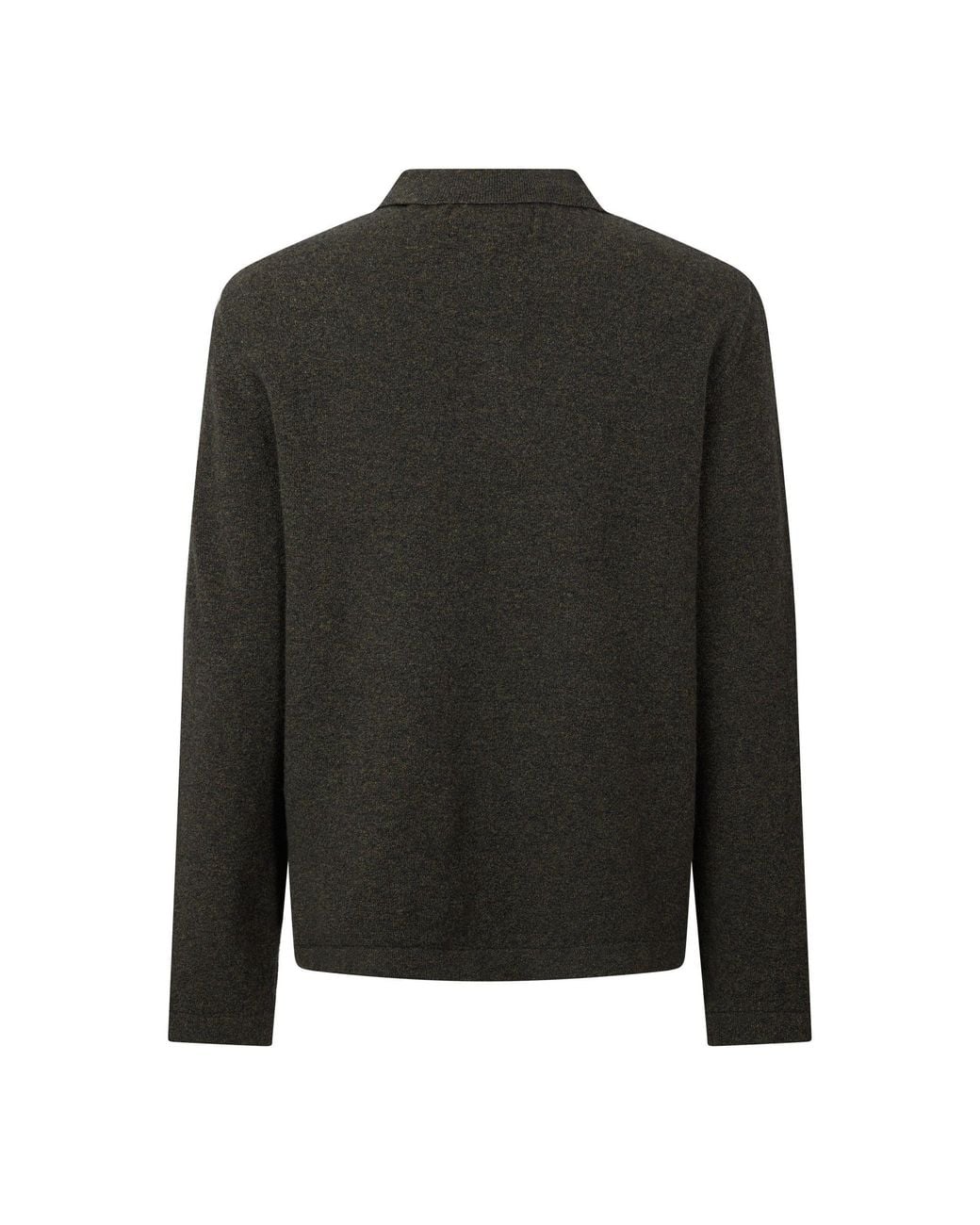 Barbour Black Zip Polo Knit Sweater for men