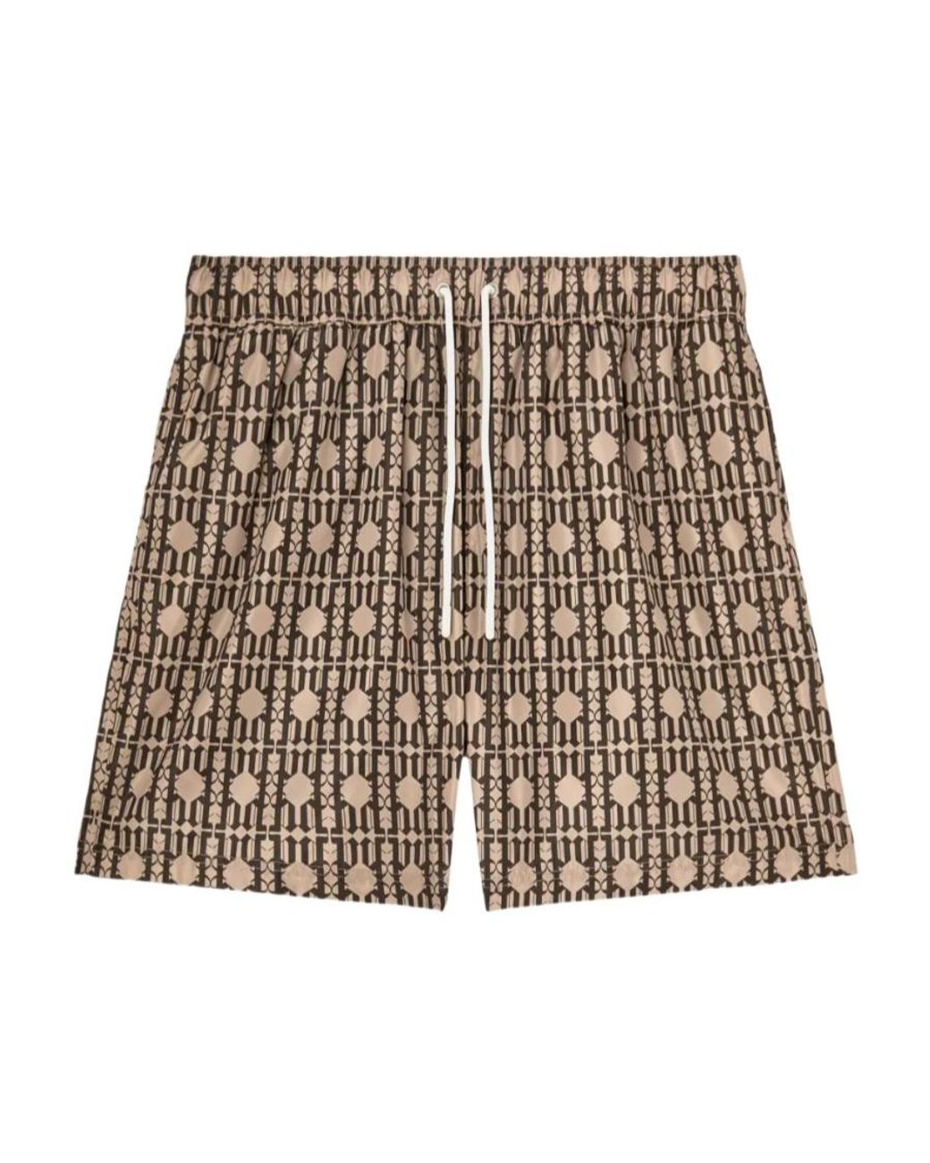 Palm Angels Multicolor Monogram-Print Swim Shorts for men