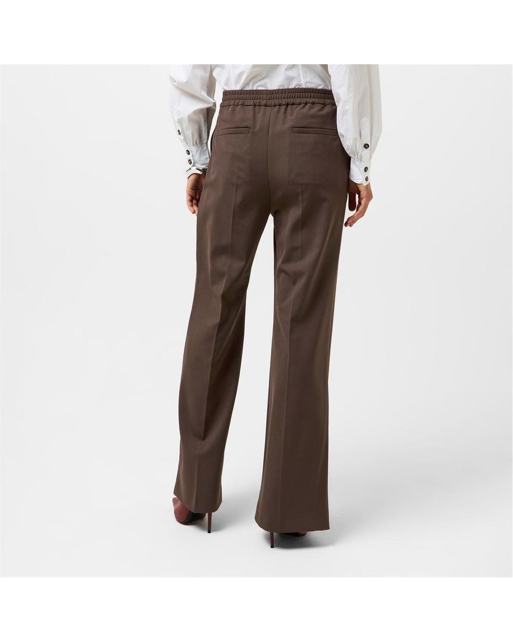 Weekend by Maxmara Brown Petra Wide Leg Trousers