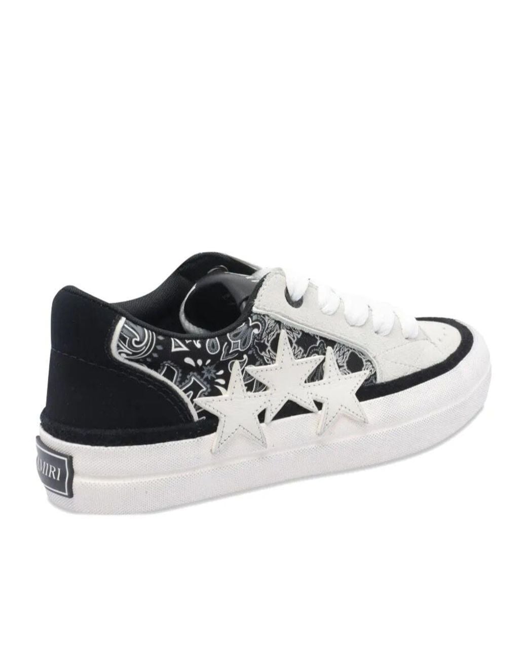 Amiri White Bandana Sunset Skate Sneakers for men