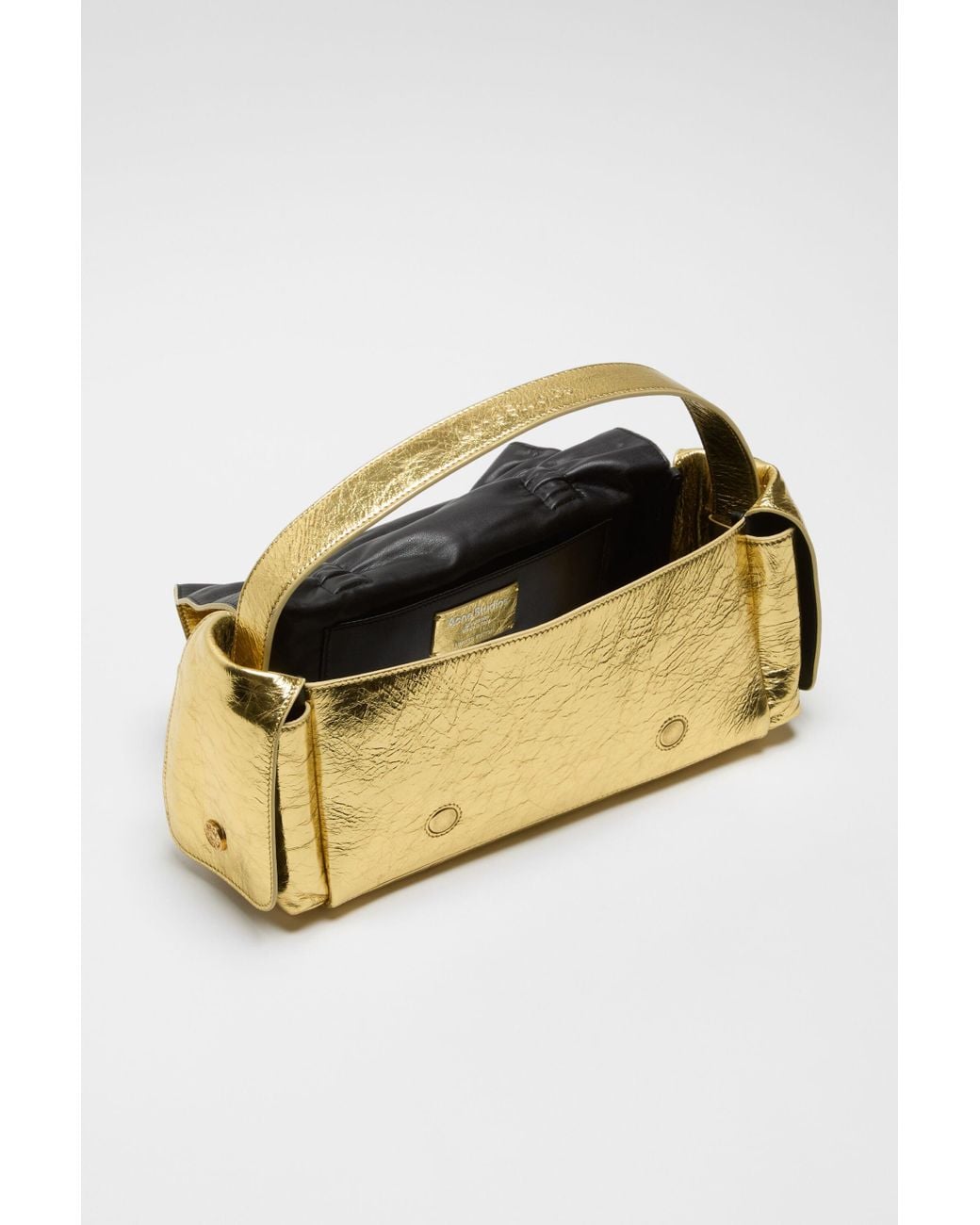 Acne Multipocket Metallic Shoulder Bag