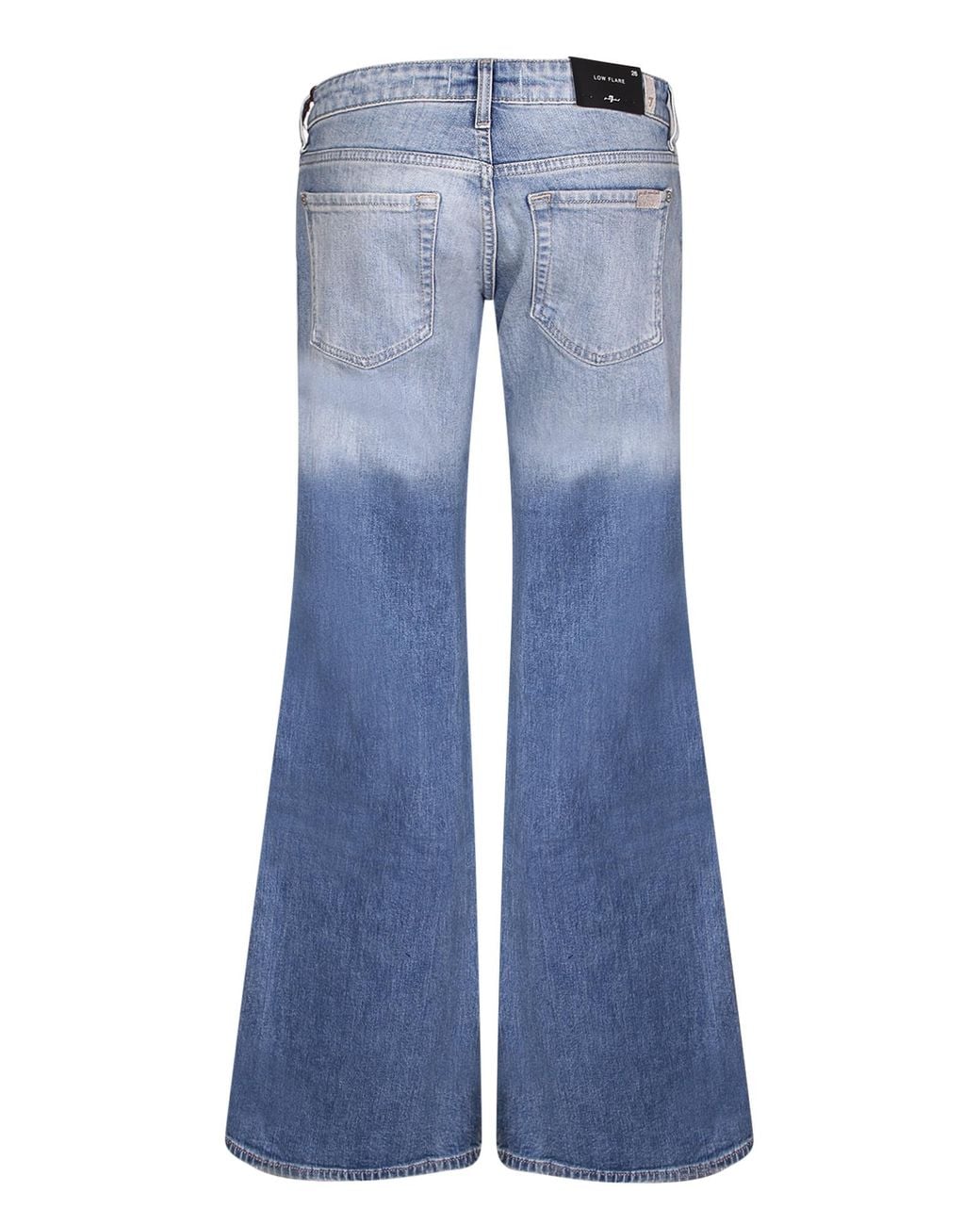 7 For All Mankind Blue Gradient Flare Jeans