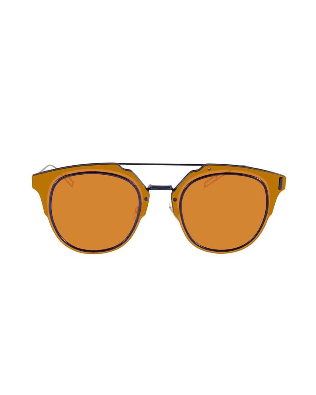 Dior Brown Eyewear Logo Sunglasses