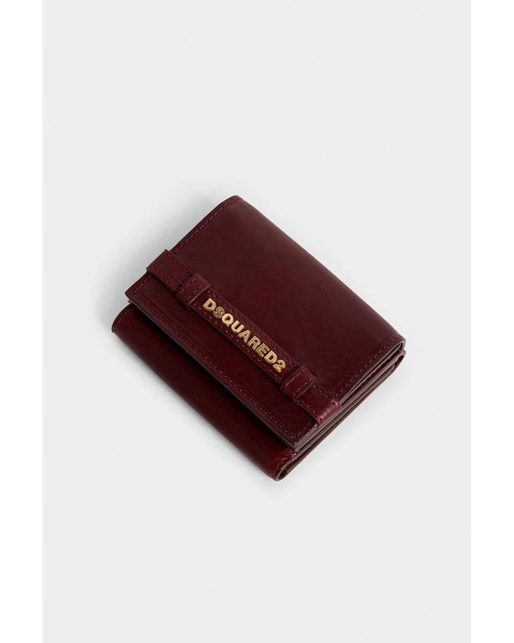 DSquared² Red Logo Flap Wallet