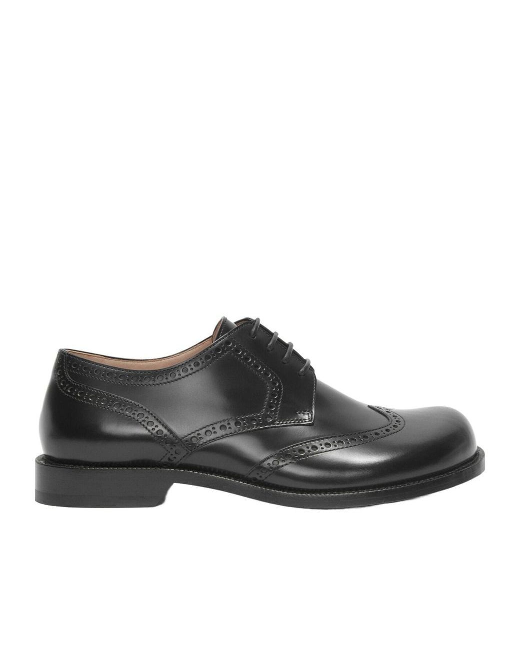 Loewe Black Campo Brogue Derby Shoes for men