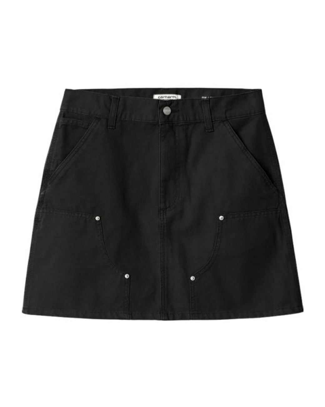 Carhartt Black Logo-Patch Mini Skirt