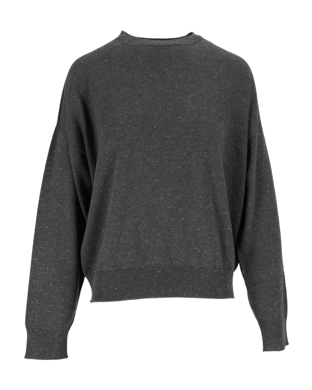 Peserico Gray Long-Sleeved Crewneck Jumper