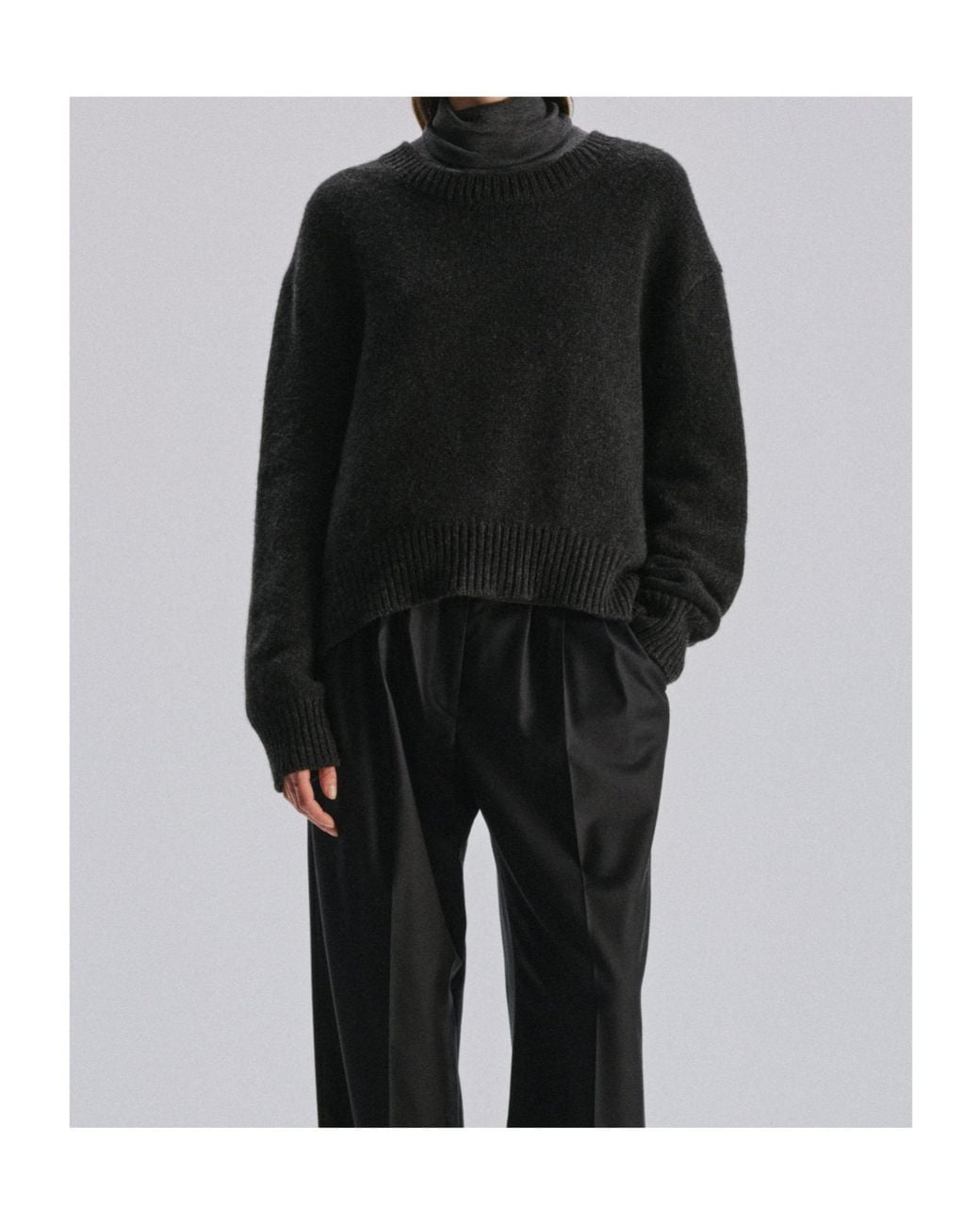 The Row Black Parth Sweater