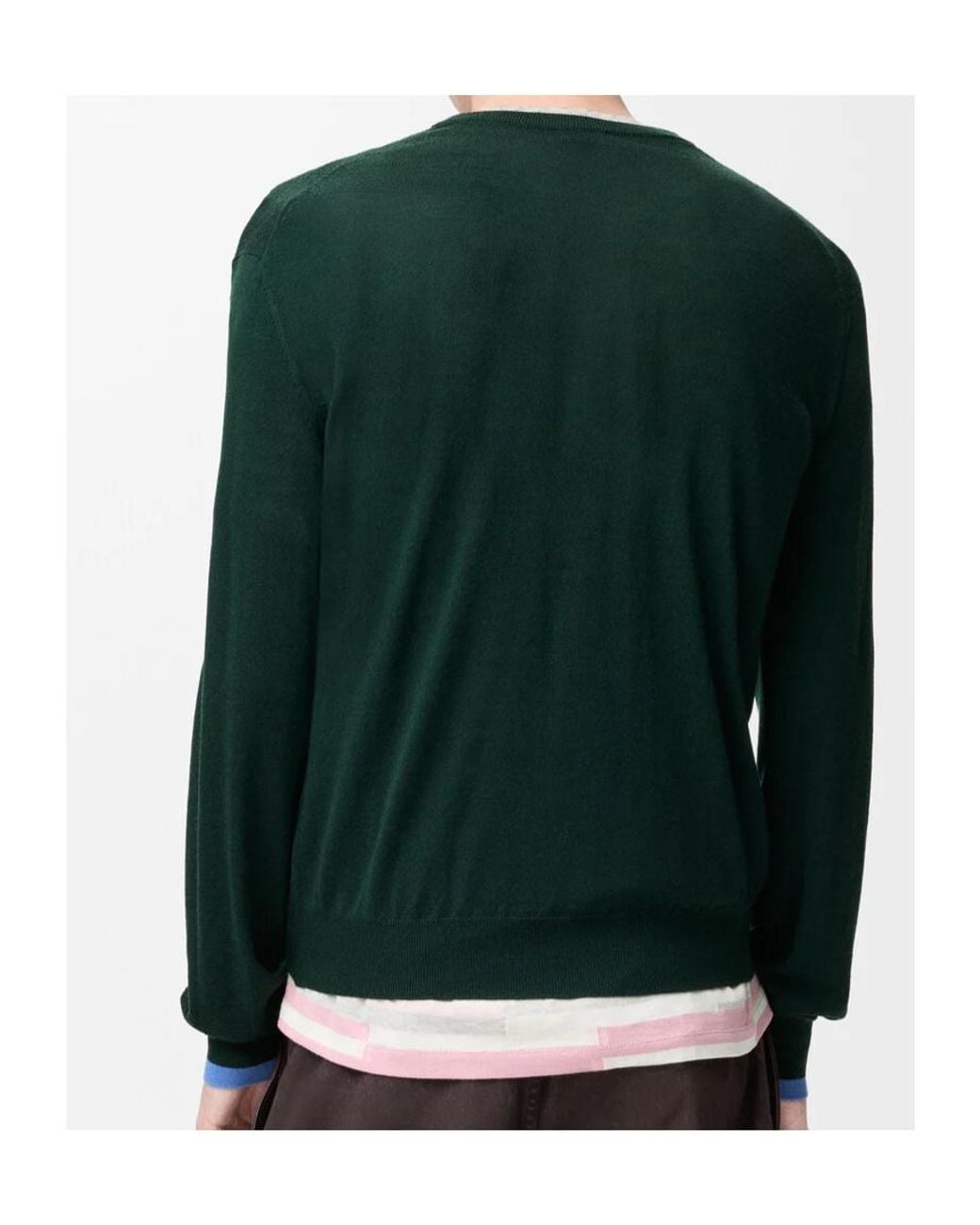 Loewe Green Crew Neck Wool Sweater for men