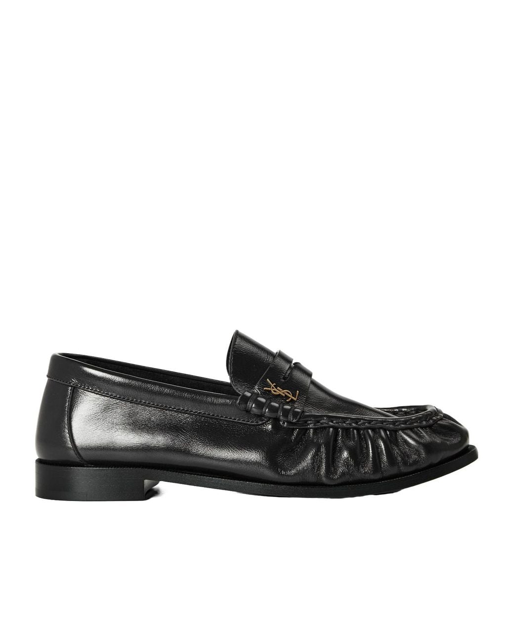 Saint Laurent Black Glossy Loafer