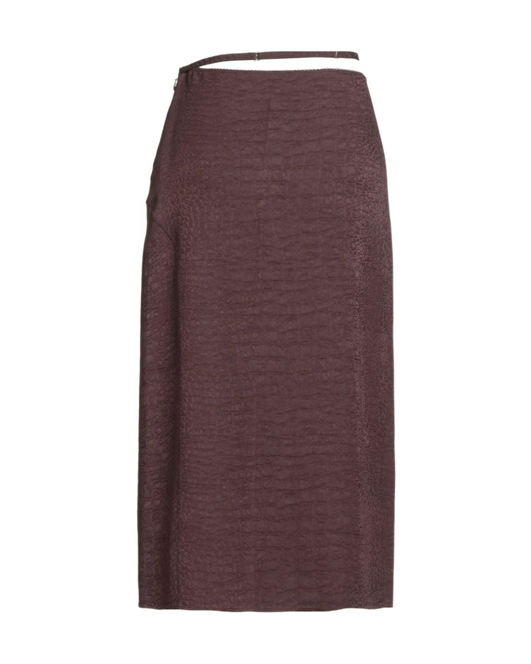 Jacquemus Purple Slit Midi Skirt