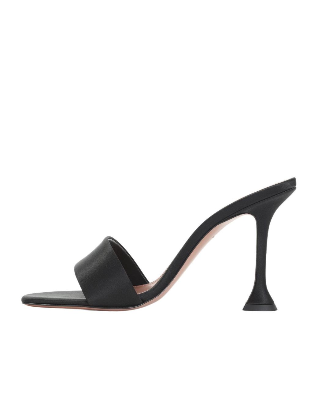 AMINA MUADDI Black Open-Toe High-Heeled Sandals