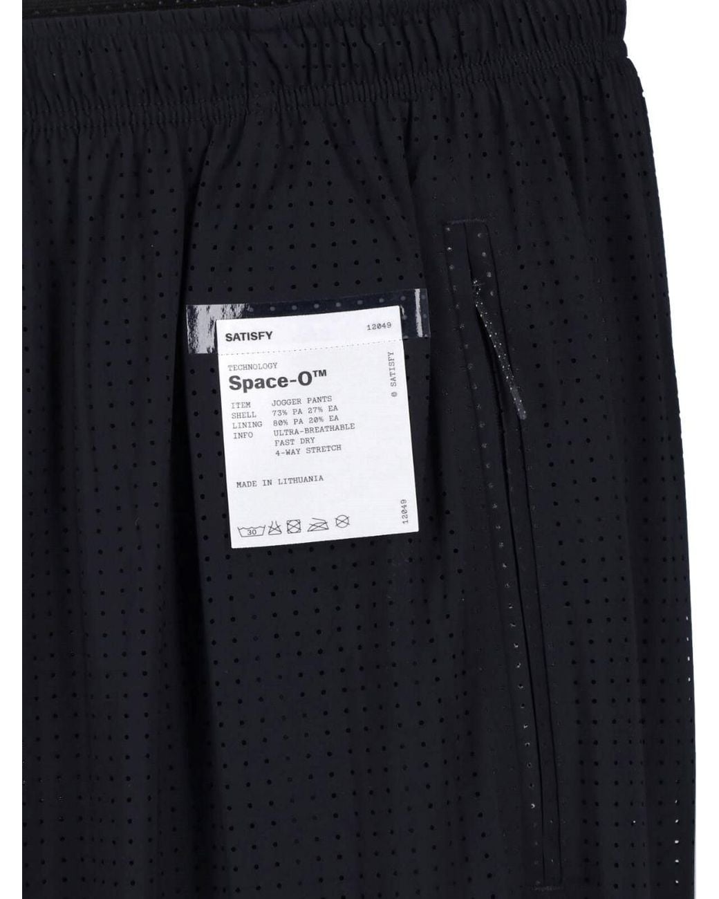 Satisfy Blue Space-O Perforated Joggers for men