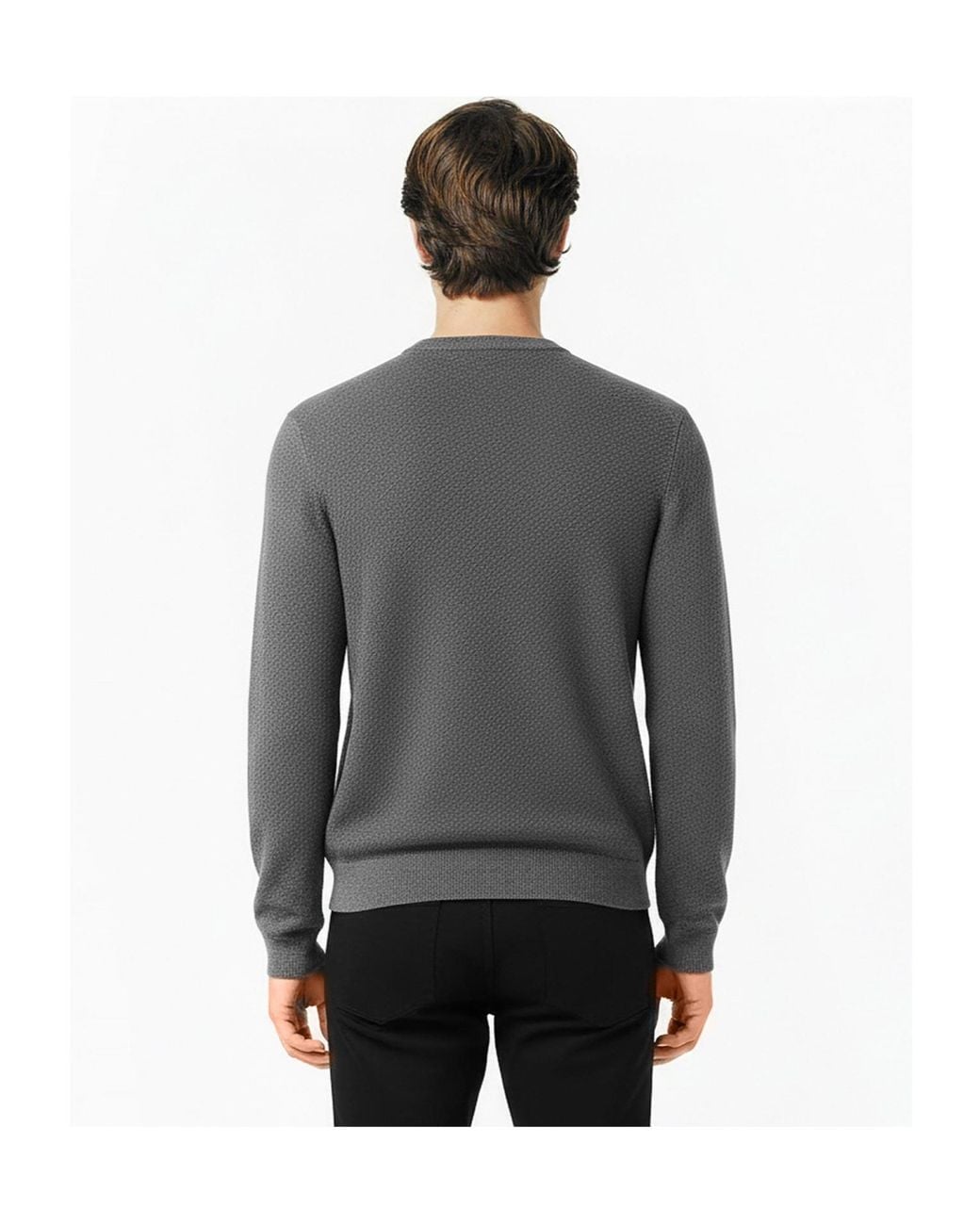 Boss Black Crew-Neck Knit Sweater for men