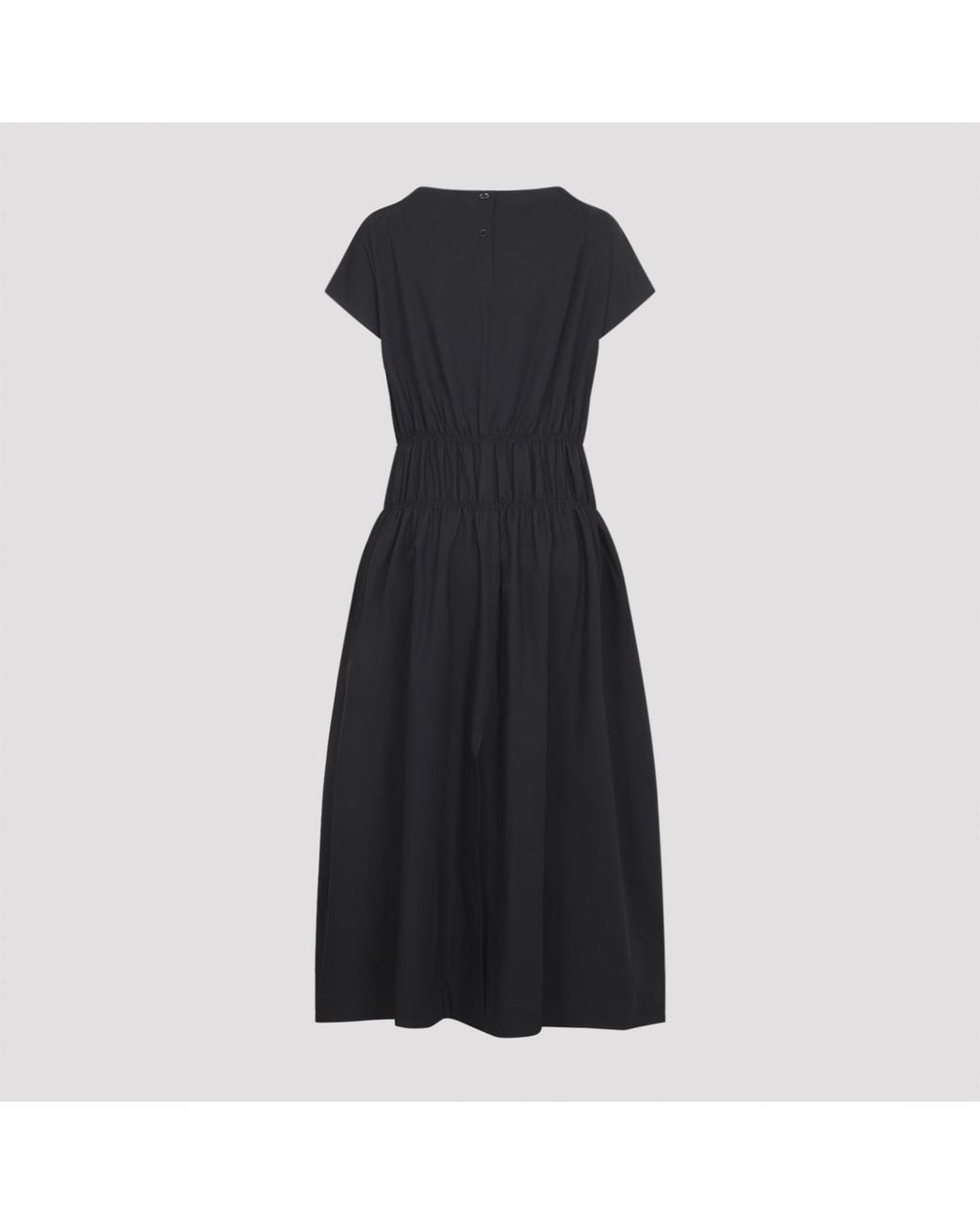 Studio Nicholson Black Simos Ruched Waist Dress