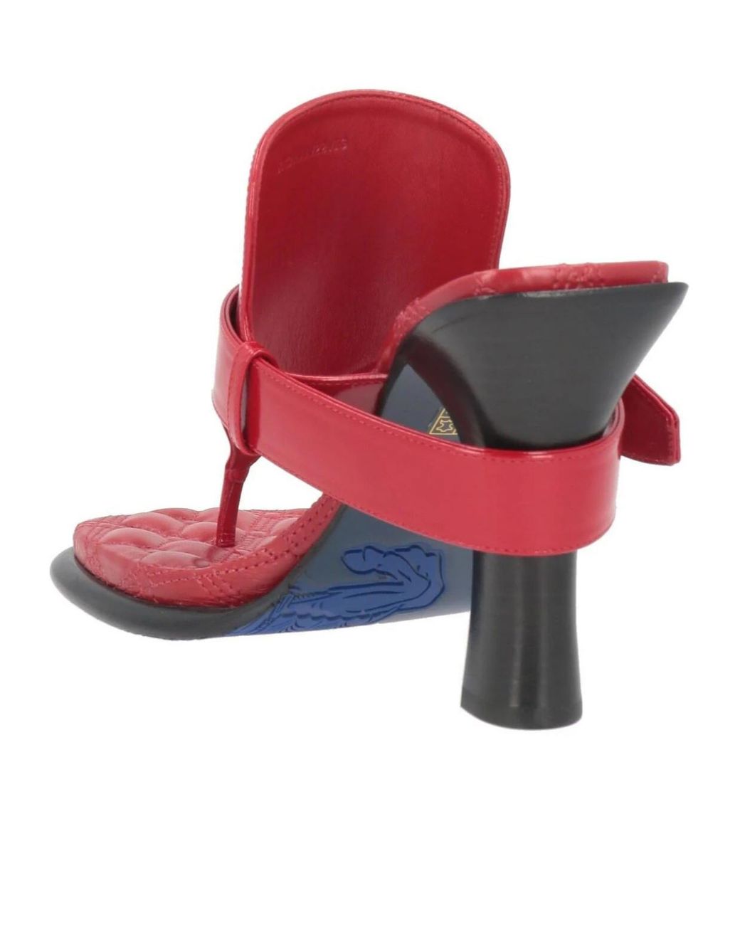 Burberry Pink Simple Leather Thong Sandals