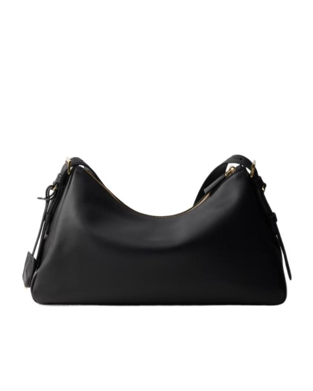 Prada Black Aimée Zipped Large Shoulder Bag