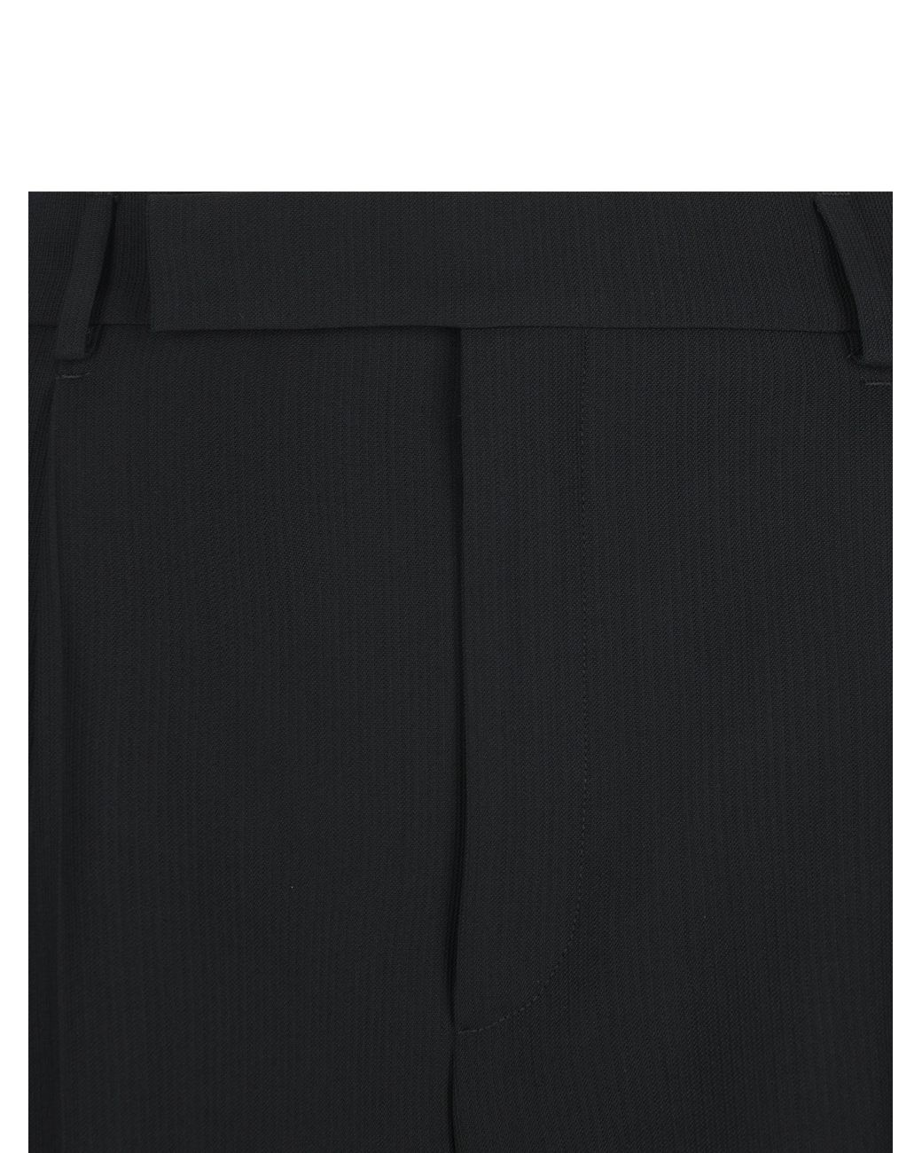 Saint Laurent Black Mid-Rise Tailored Pants