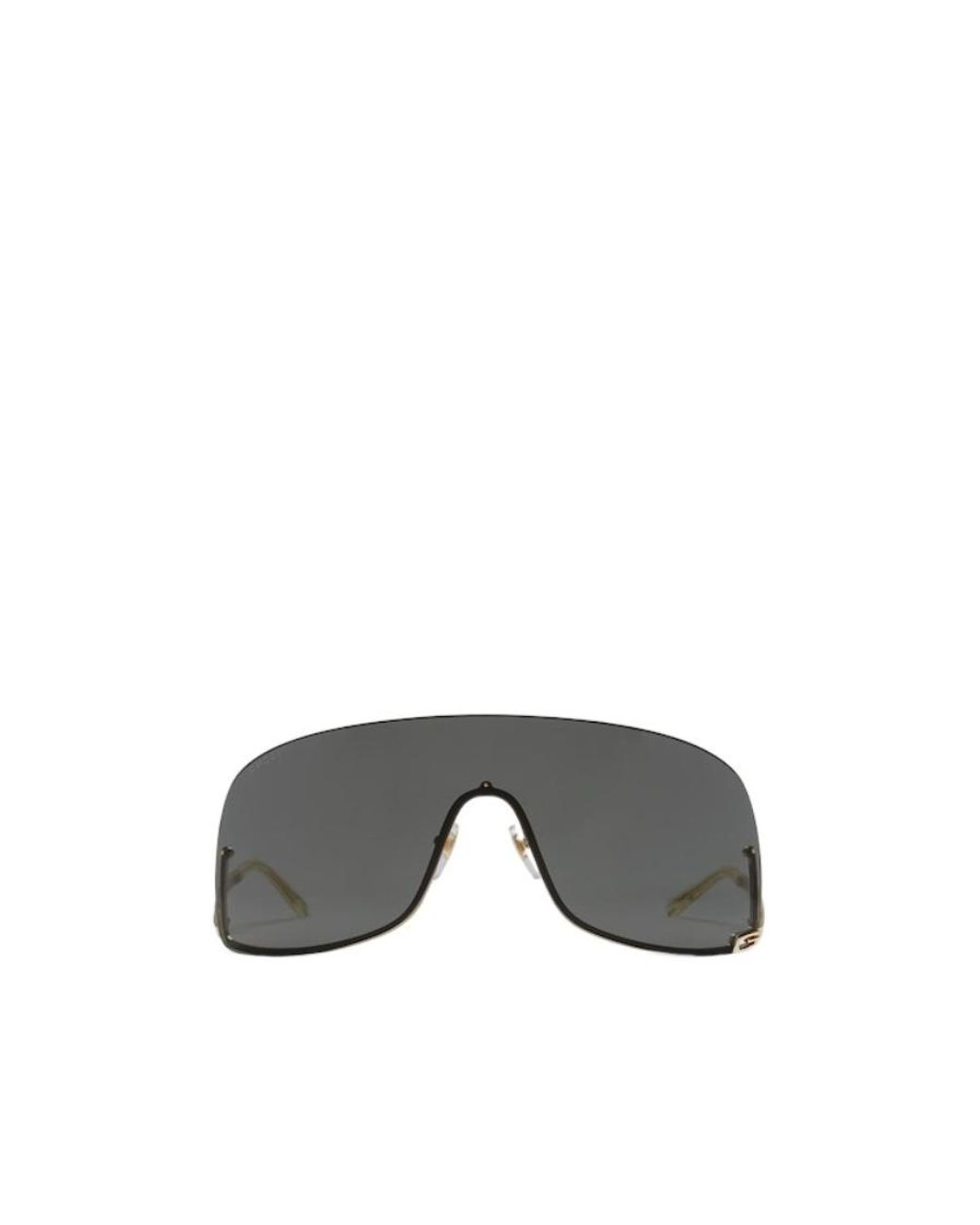 Gucci Gray Eyewear Shield Frame Sunglasses for men