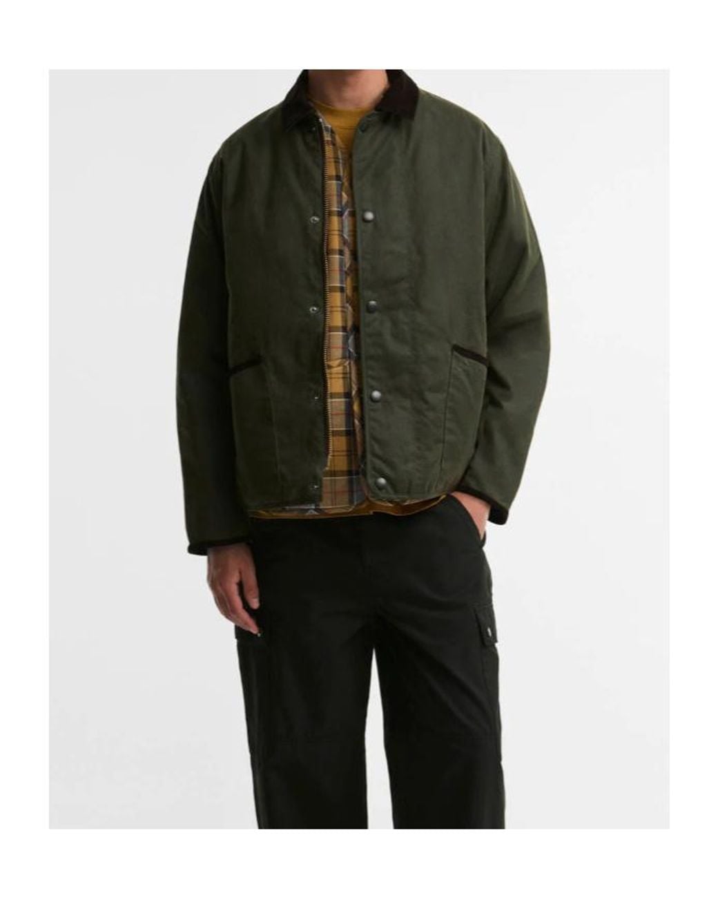 Barbour Green Liddesdale Quilted Short Jacket for men