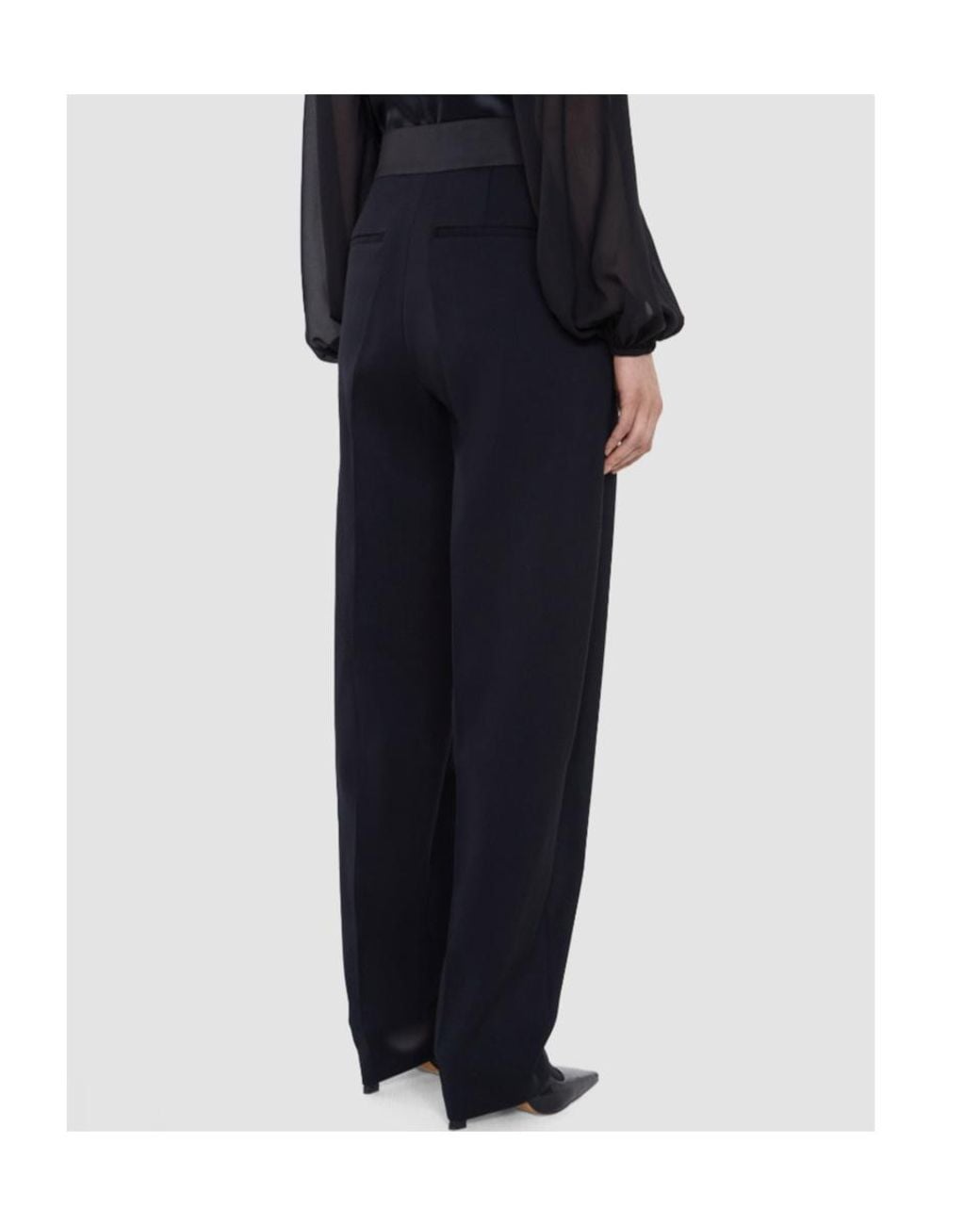 Joseph Blue Aix Seam Detail Tailored Trousers