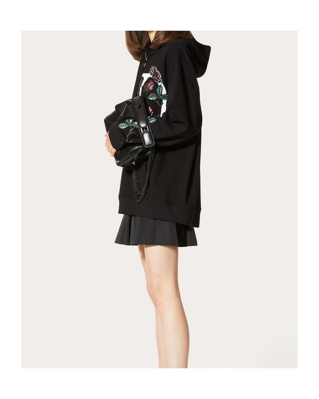 Valentino Black High-Waisted Miniskirt