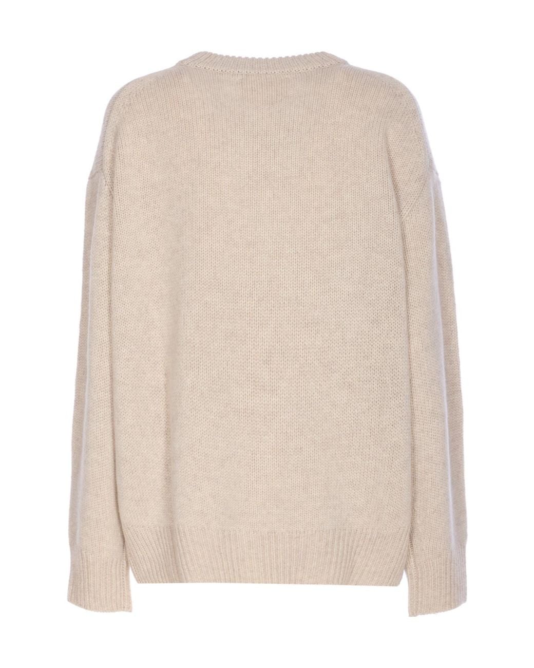 Lisa Yang Natural Renske Crewneck Knitwear