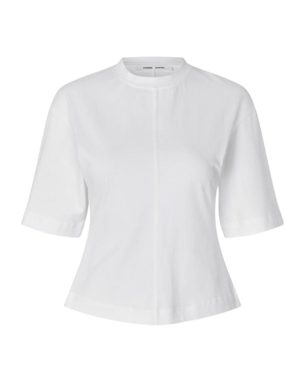 Samsøe & Samsøe White Samsøe Samsøe Sadisas Seam Detail T-Shirt