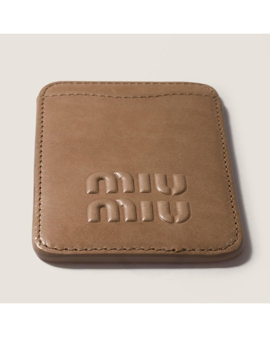 Miu Miu Brown Logo Card Pack