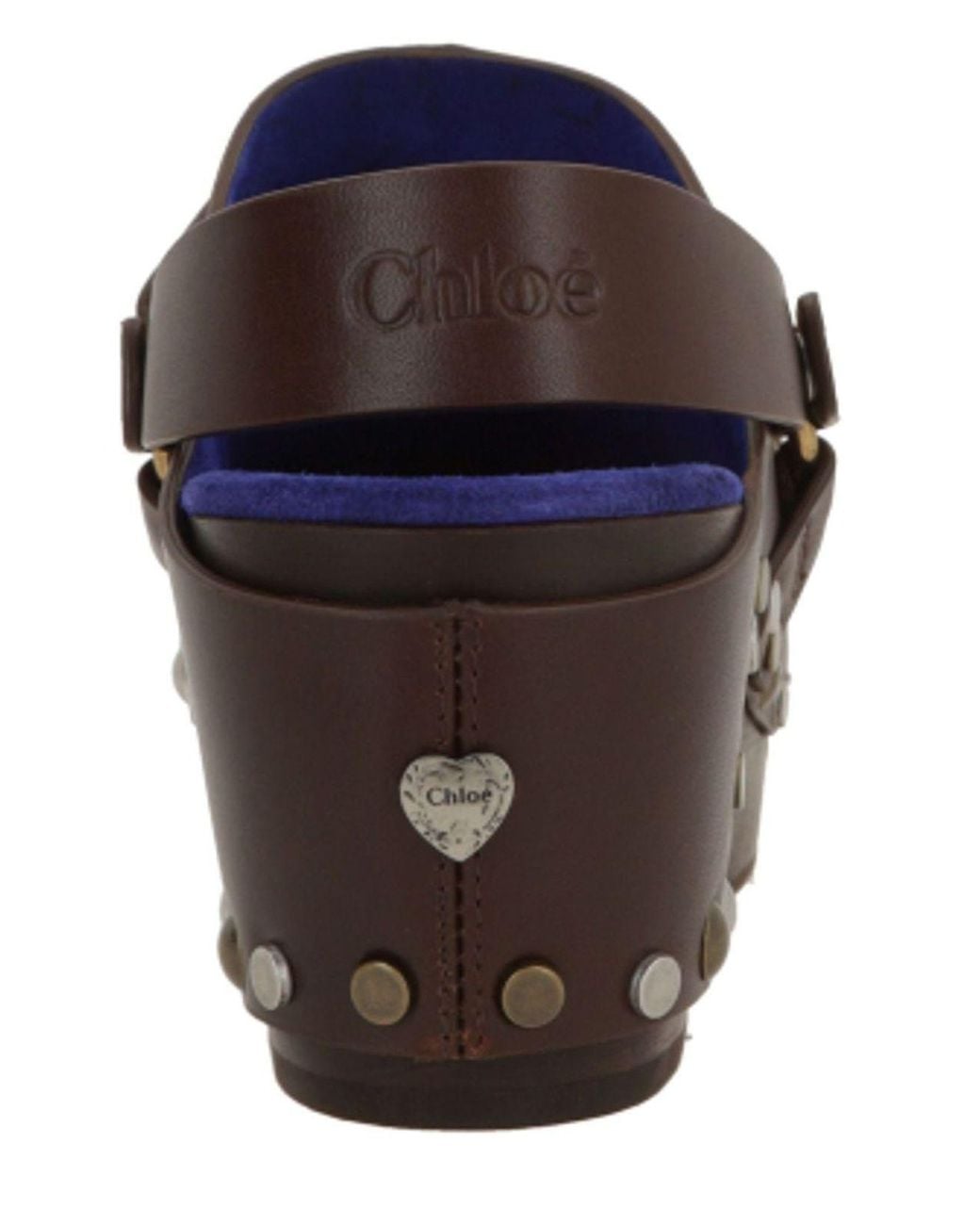 Chloé Brown Chloé Talis Wedge Clogs
