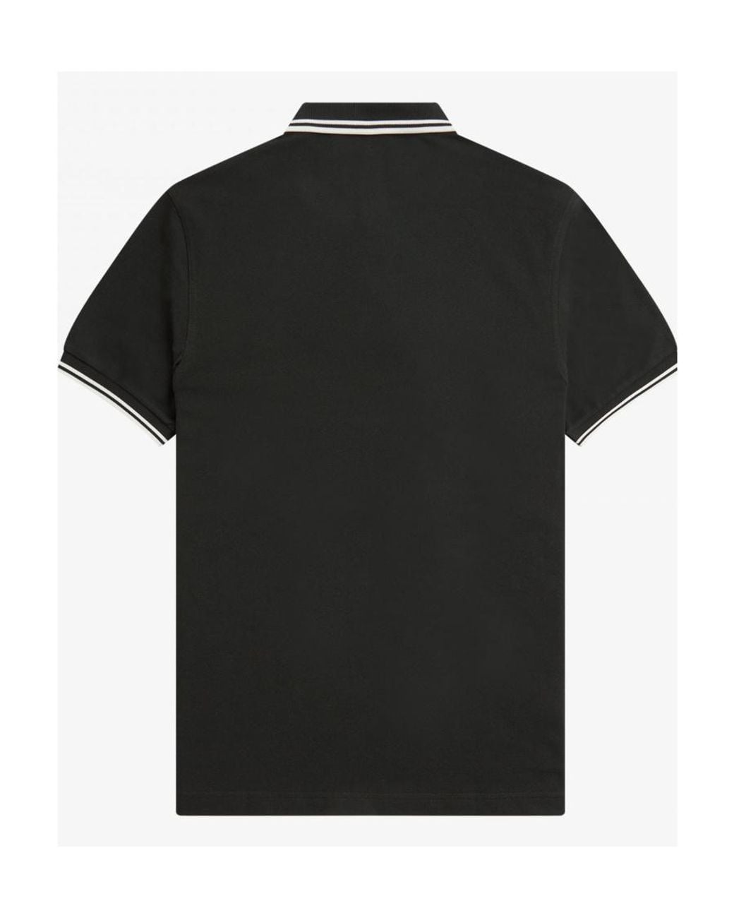 Fred Perry Black M3600 Twin Tipped Polo Shirt for men