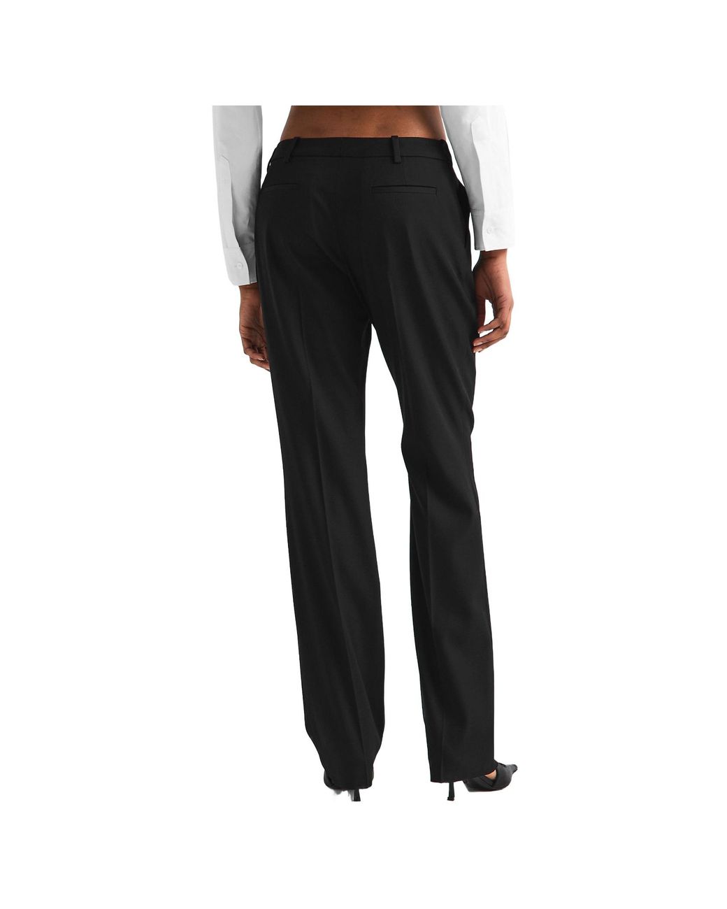 Balenciaga Black High-Waisted Slim-Fit Trousers