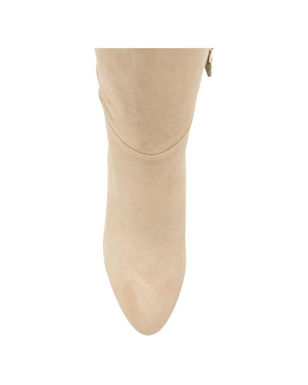 Stuart Weitzman Natural Suede Pointed-Toe Boots