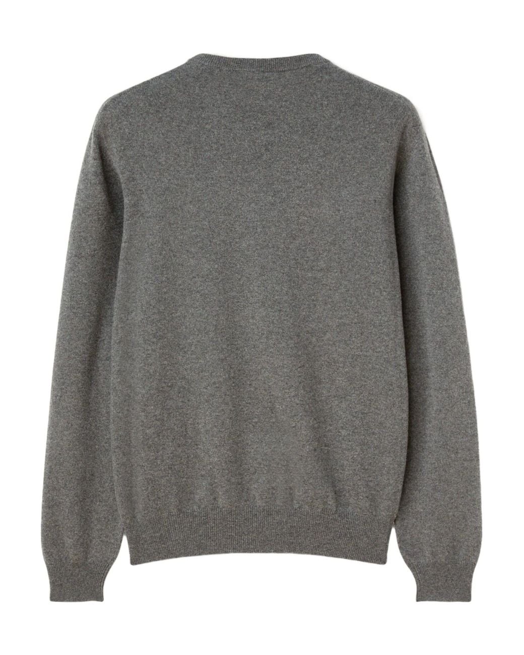 Loro Piana Gray Classic Crewneck Jumper for men