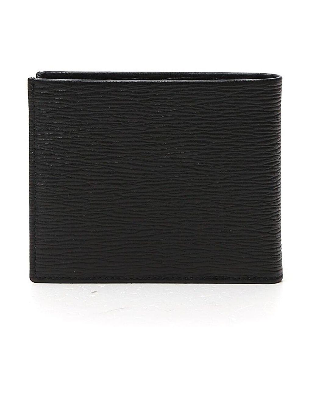 Ferragamo Black Ferragamo Gancini Bifold Wallet for men