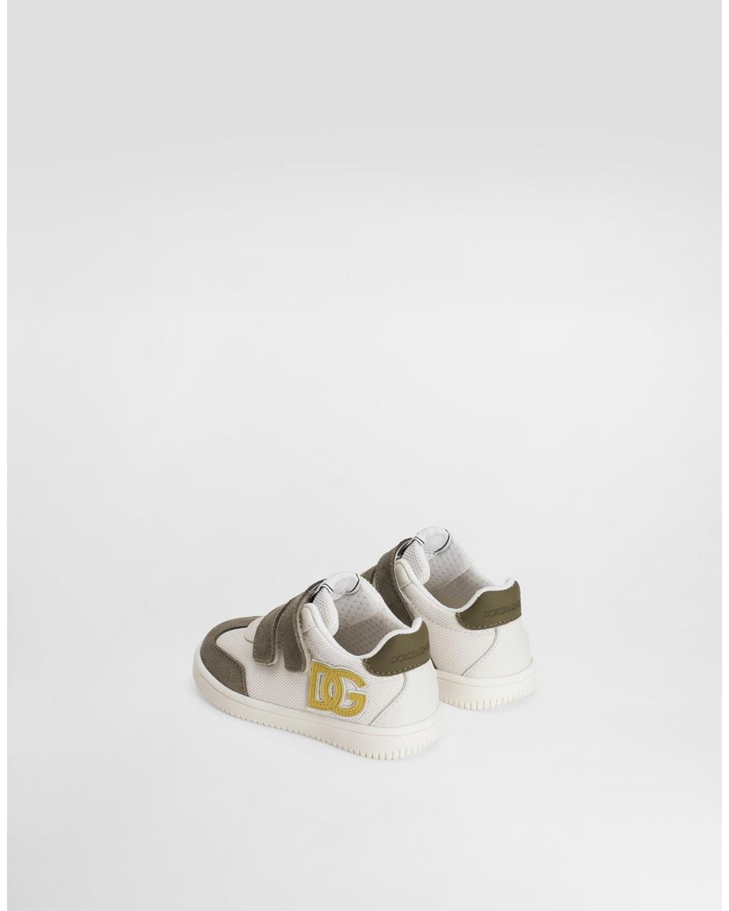 Dolce & Gabbana Metallic Logo-Patch Sneakers