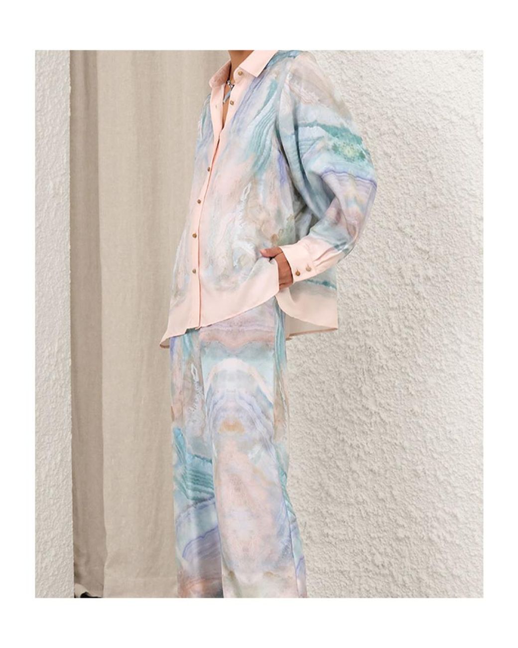 Zimmermann Blue Illuminate Relaxed Shirt