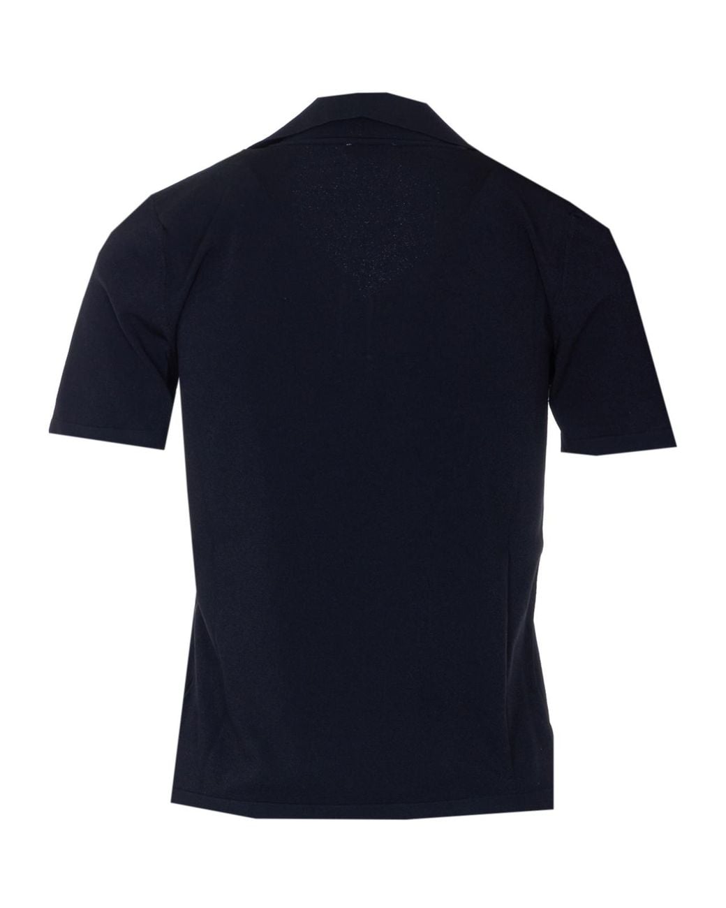 Roberto Collina Blue Open Collar Polo T-Shirt
