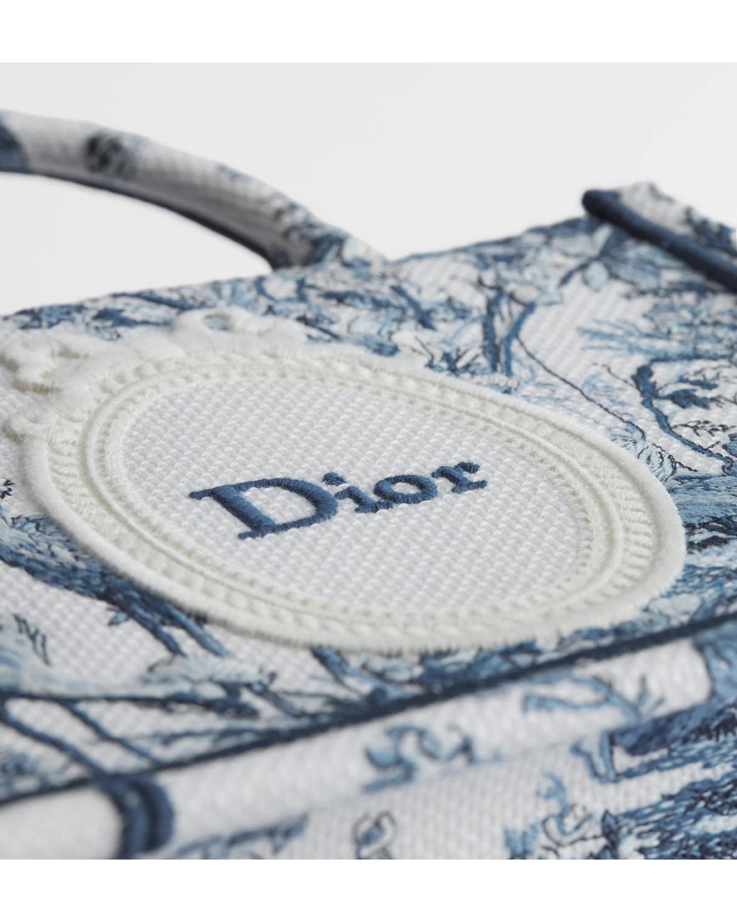 Dior Blue Mini Book Tote With Strap
