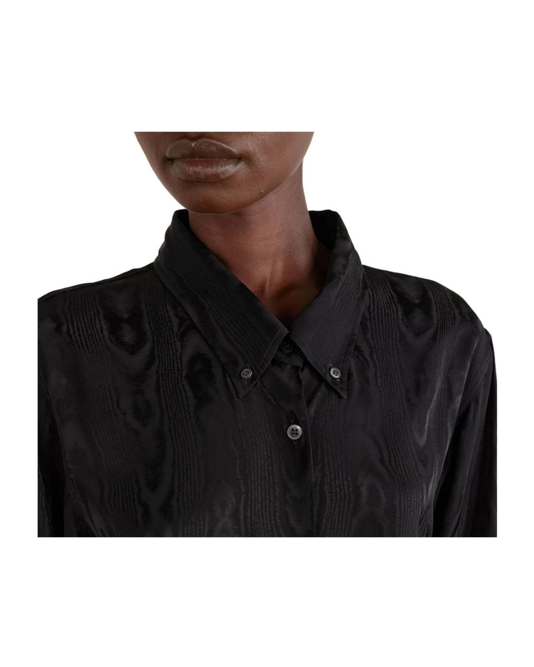 Dries Van Noten Black Long Sleeve Buttoned Shirt