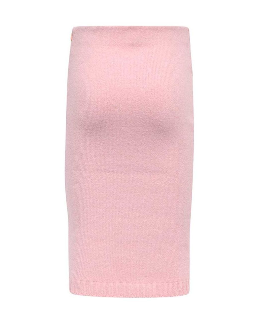 Tom Ford Pink Ribbed Knitted Skirt
