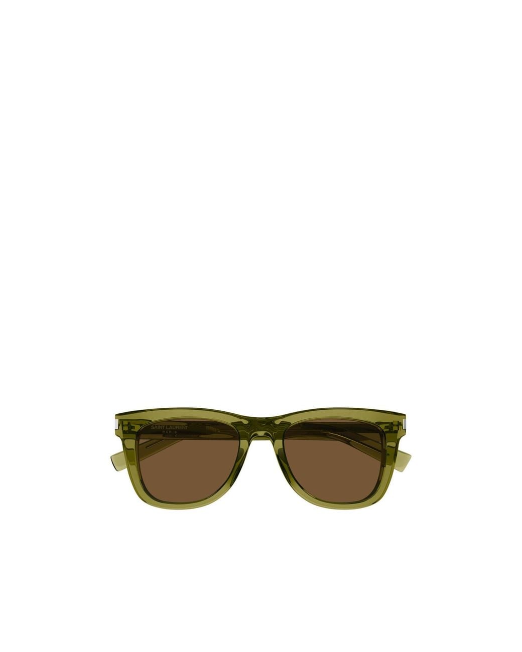 Saint Laurent Green Eyewear Square Frame Sunglasses for men