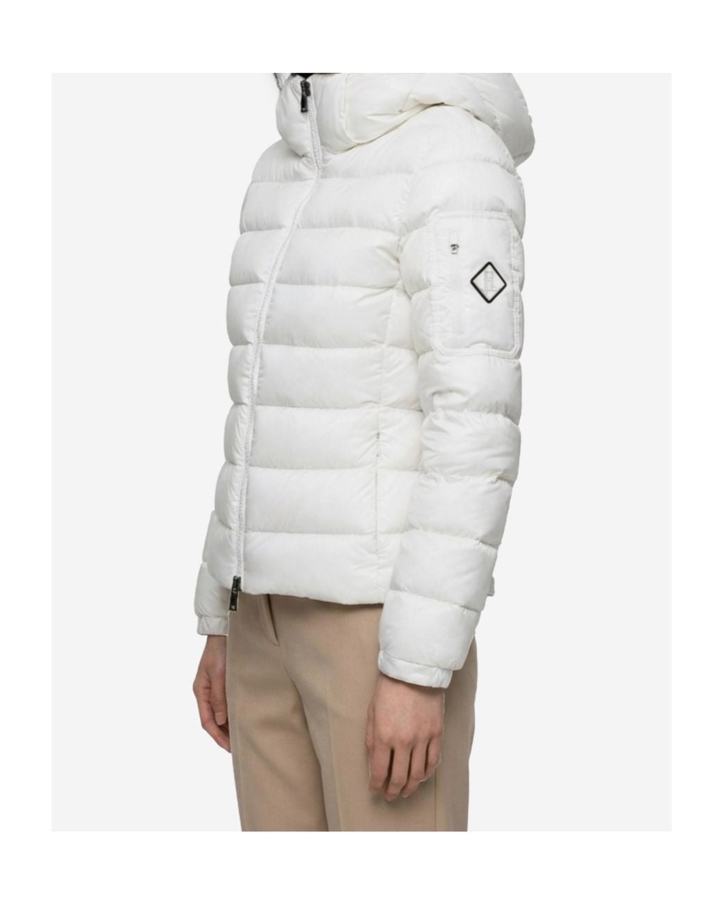 Herno White Long-Sleeved Down Jacket