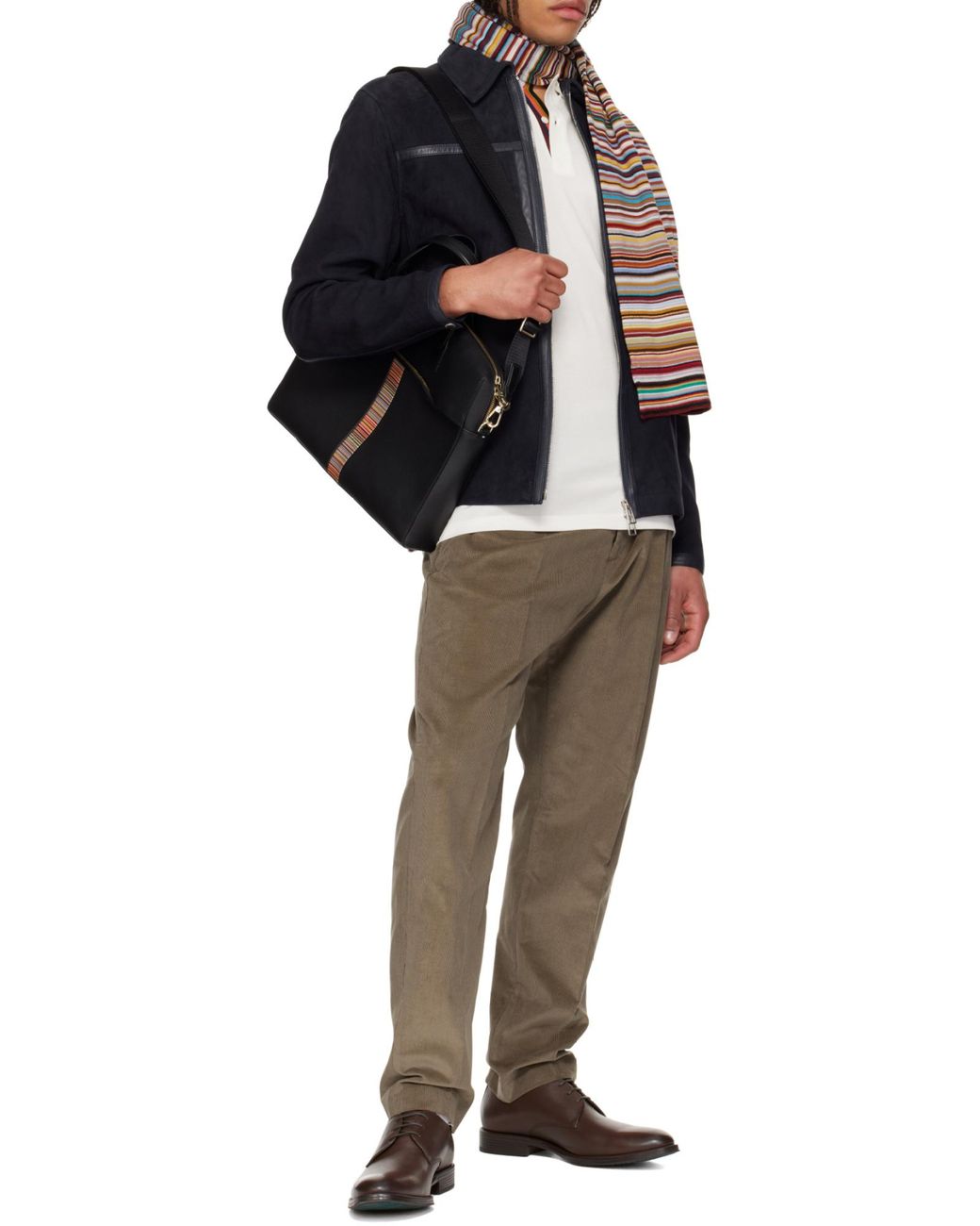Paul Smith Black Signature Stripe Trim Folio for men