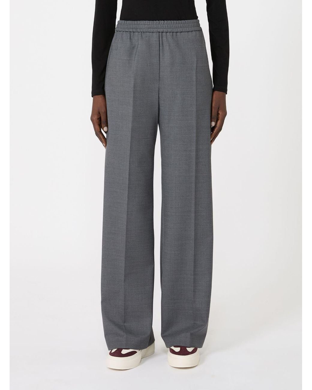 Weekend by Maxmara Gray Batavia Tailored Pants