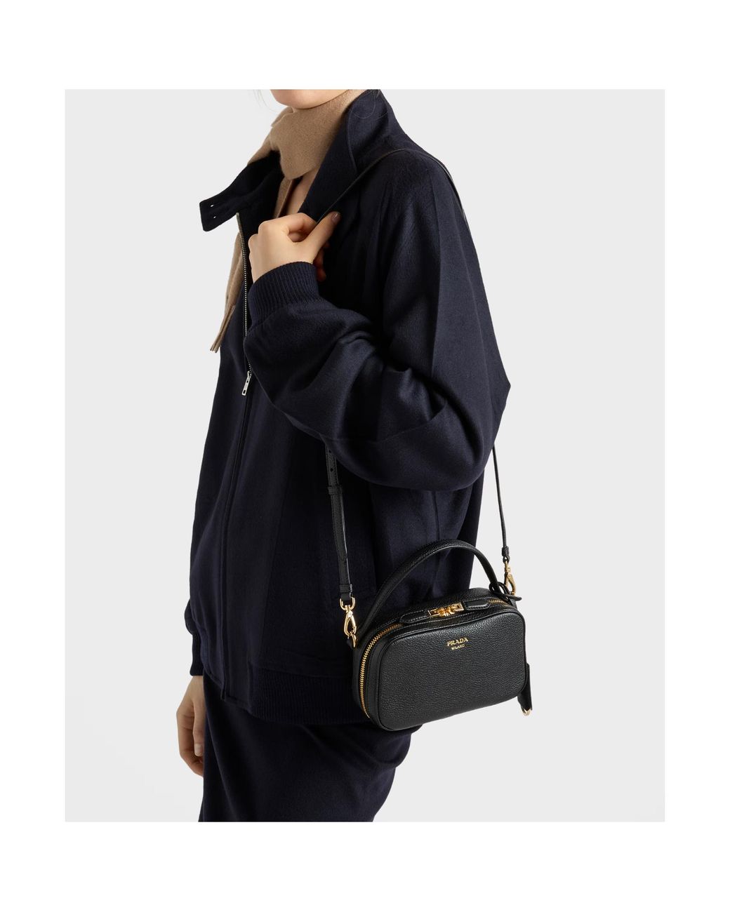 Prada Black Odette Leather Mini-Bag