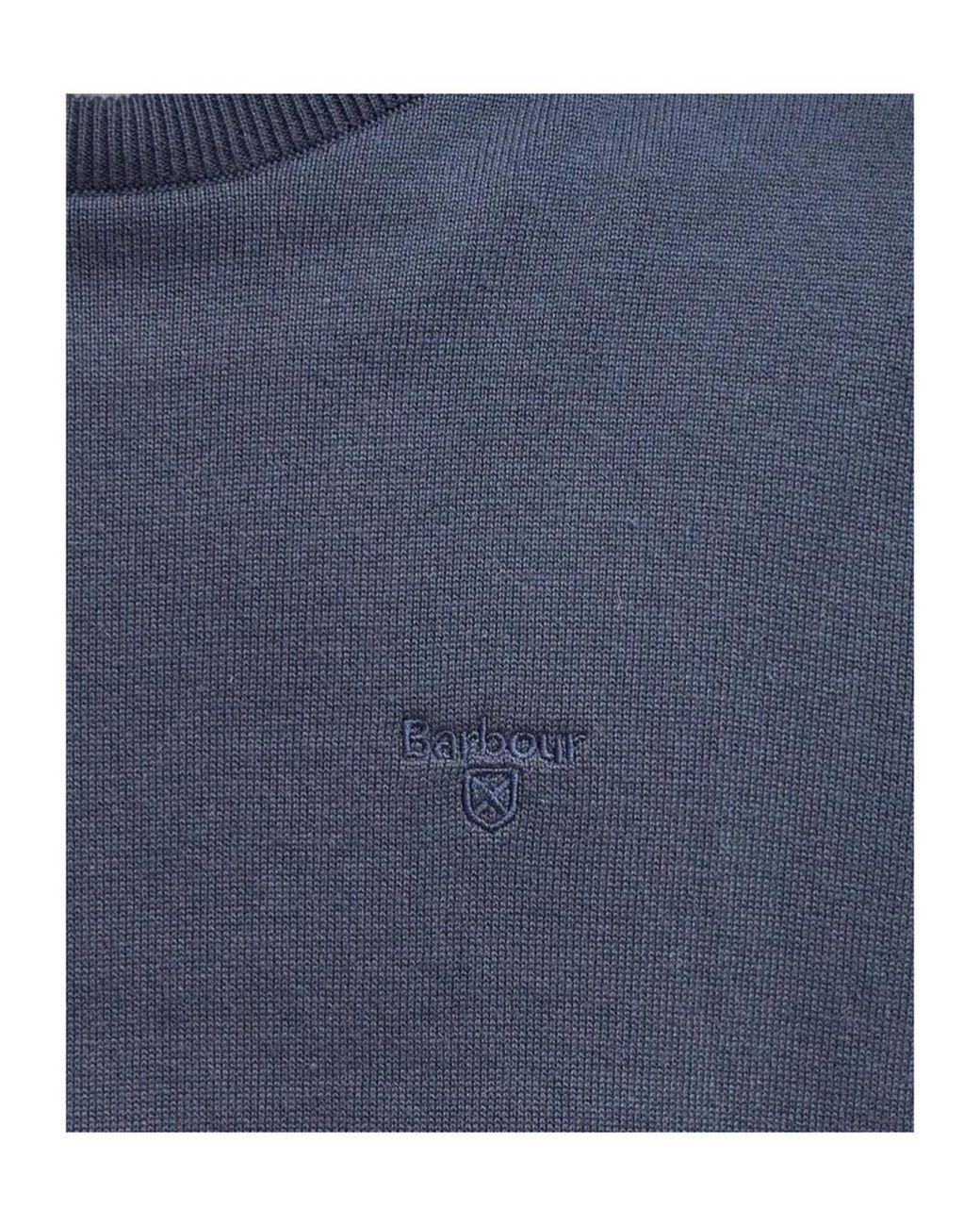 Barbour Blue Crew Neck Jumper for men