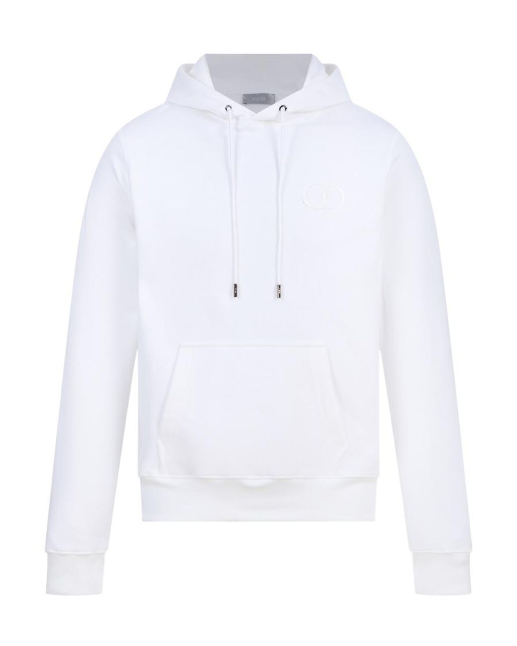 Dior White Hooded Sweater for men