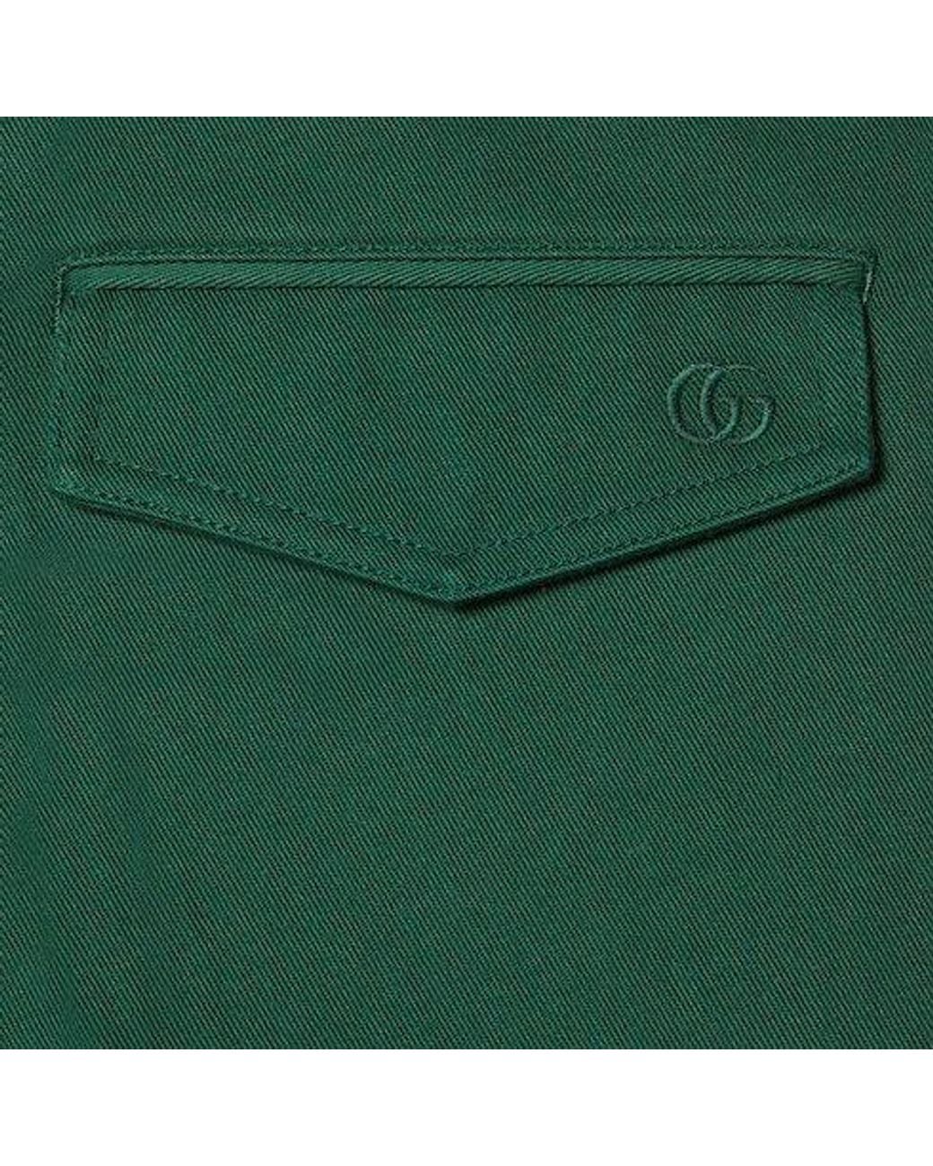 Gucci Green Web Detailed Shorts for men