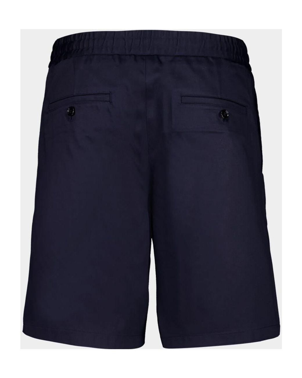 AMI Blue Ami Elasticated-Waist Shorts for men